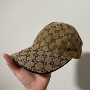 Gucci Tan Monogram Hat